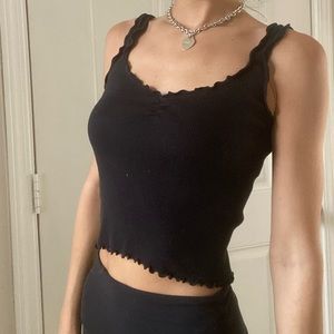 Brandy Melville Black Crop Top